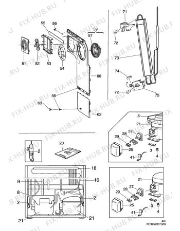 Взрыв-схема холодильника Arthurmartinelux ANB3102 - Схема узла C10 Cold, users manual