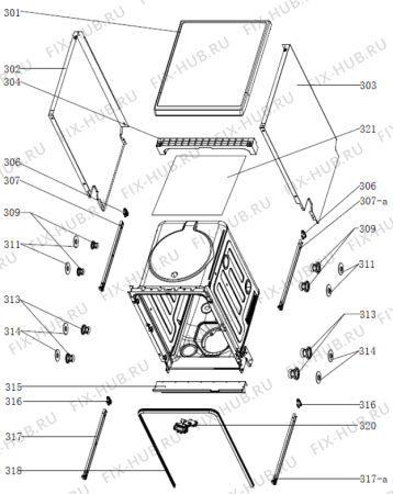Взрыв-схема посудомоечной машины Gorenje GS54110X (553036, WQP8-GDFS1) - Схема узла 03