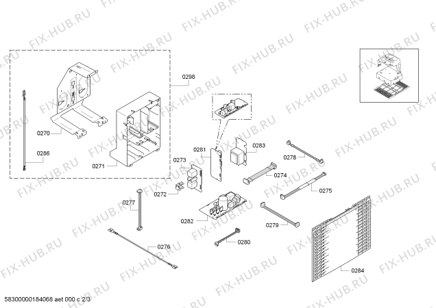 Схема №1 DWK091U59 Bosch с изображением Панель управления для вытяжки Bosch 00770859