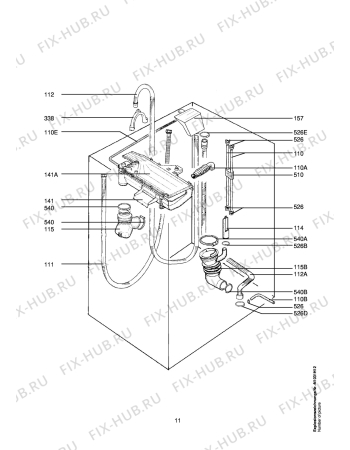 Взрыв-схема стиральной машины Aeg LAV70610-W - Схема узла Hydraulic System 272
