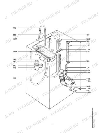 Взрыв-схема стиральной машины Aeg LAV72537-W - Схема узла Hydraulic System 272