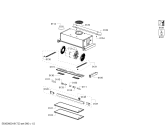 Схема №1 DHI642CQ Bosch с изображением Планка для электровытяжки Bosch 00244287