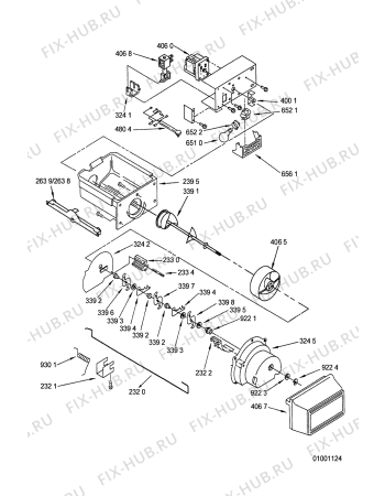 Схема №1 ARZ 710/W с изображением Уплотнение для холодильной камеры Whirlpool 481246688633