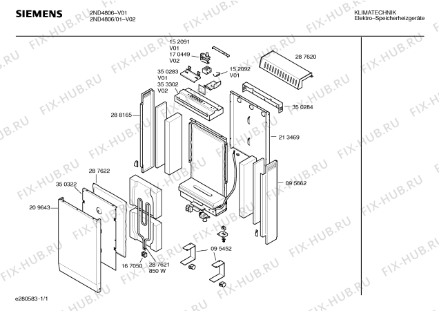 Схема №1 2ND4806 с изображением Терморегулятор для составляющей Bosch 00152091