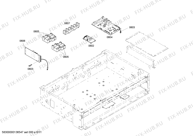 Схема №1 PRD364EDHU Thermador с изображением Кабель для плиты (духовки) Bosch 00644893