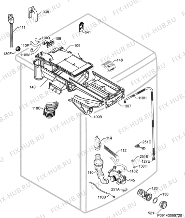 Взрыв-схема стиральной машины Aeg Electrolux L16850A3 - Схема узла Hydraulic System 272