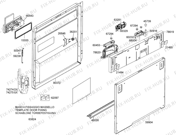 Взрыв-схема посудомоечной машины Gorenje GV63222UK (246752, PMS60I) - Схема узла 02