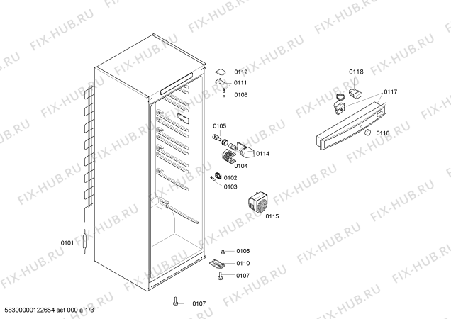 Схема №1 KSK38410 с изображением Панель управления для холодильной камеры Bosch 00660475