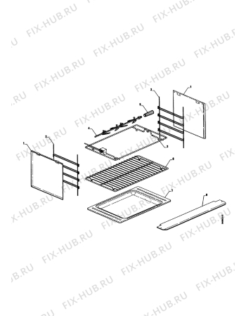 Взрыв-схема комплектующей Electrolux EOB928X - Схема узла Accessories