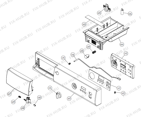 Взрыв-схема стиральной машины Gorenje W6341 CE   -White (900003329, WM50EU) - Схема узла 04