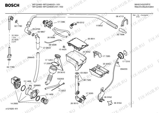 Схема №1 WFG2860EU WFG2860 с изображением Вкладыш в панель для стиральной машины Bosch 00480094