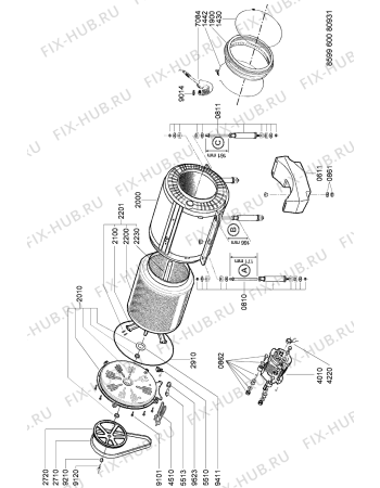 Схема №1 LF 1000 AATX с изображением Электролиния для стиралки Whirlpool 481232178141