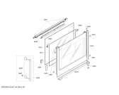 Схема №1 HB78R570S с изображением Фронтальное стекло для плиты (духовки) Siemens 00473715