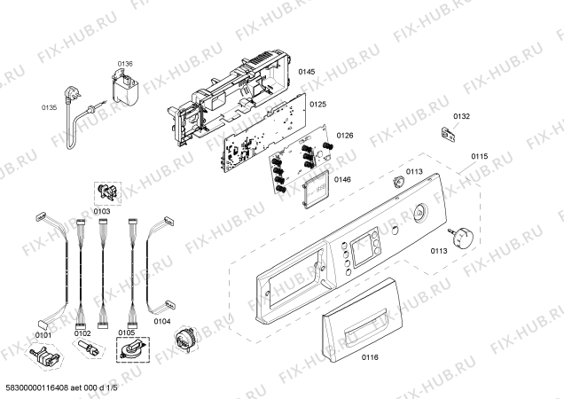 Схема №2 WAE28490 Bosch Maxx 6 с изображением Ручка для стиральной машины Bosch 00499865