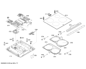Схема №1 HLN448021X с изображением Стеклокерамика для электропечи Bosch 00683421