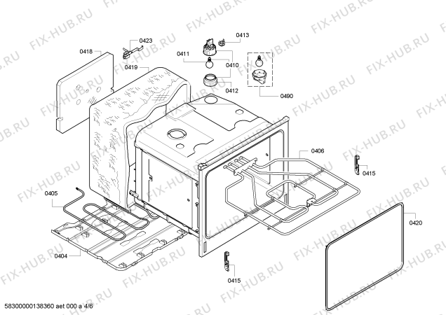 Схема №1 CF110250 с изображением Переключатель режимов для плиты (духовки) Bosch 00614065