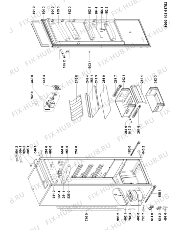 Схема №1 ARZ001A1 (F091303) с изображением Инструкция по эксплуатации для холодильной камеры Indesit C00363434