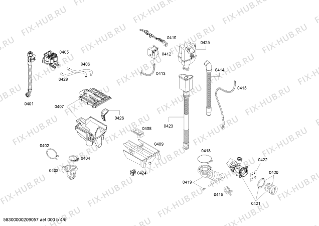 Взрыв-схема стиральной машины Bosch WDU28540IT - Схема узла 04