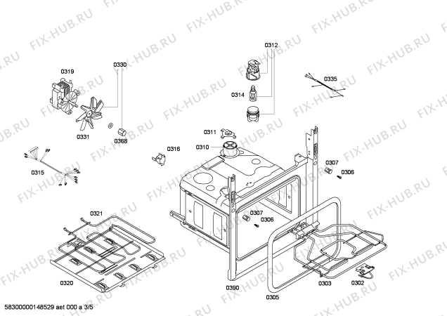 Духовой шкаф bosch hba23b222e белый