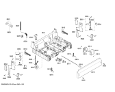 Схема №2 SHU43C05UC Bosch с изображением Панель управления для электропосудомоечной машины Bosch 00431828