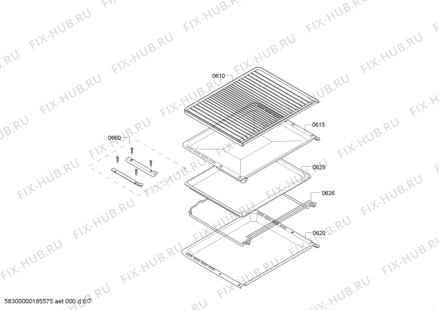 Схема №1 HCA855850R с изображением Ручка выбора температуры для духового шкафа Bosch 00636307