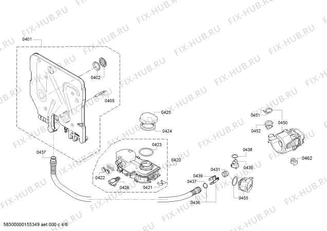 Схема №1 SKS60E02EU с изображением Передняя панель для посудомоечной машины Bosch 00678362