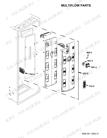Схема №1 20RI-D4 ESPRESSO с изображением Спецфильтр для холодильной камеры Whirlpool 482000003501