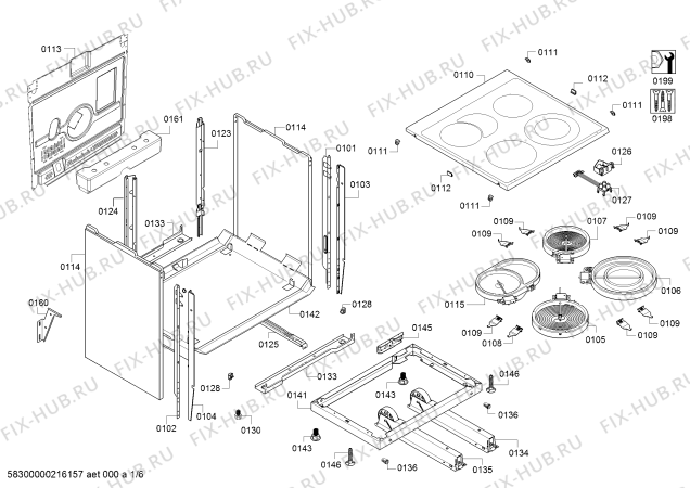 Схема №1 HKT59A120W с изображением Переключатель режимов для плиты (духовки) Bosch 12024306