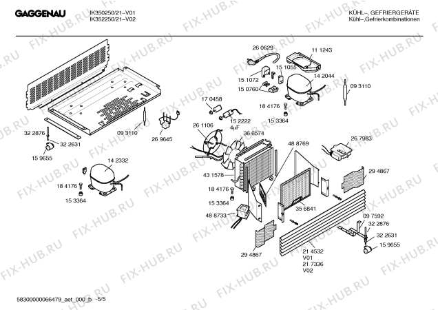 Схема №1 IK352250 с изображением Инструкция по эксплуатации Gaggenau для холодильника Bosch 00583336