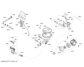 Схема №1 SHE23R52UC SilencePlus 52 dBA с изображением Держатель для электропосудомоечной машины Bosch 00654620