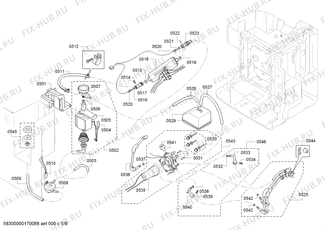 Схема №1 CMP250100 с изображением Панель для кофеварки (кофемашины) Bosch 00689972