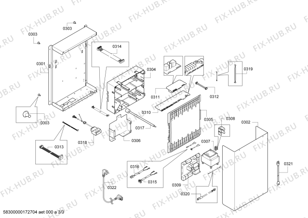 Схема №1 AL400190 Gaggenau с изображением Сетевой трансформатор для вытяжки Bosch 00750417