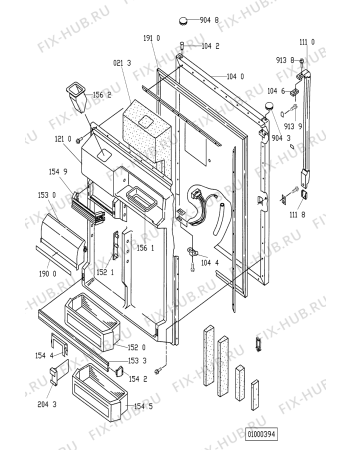 Схема №2 S20D RCB 10 с изображением Вапорайзер для холодильной камеры Whirlpool 481948028149