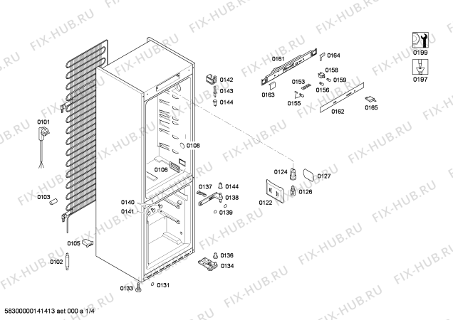 Схема №1 KGN39V63 с изображением Дверь для холодильной камеры Bosch 00248566