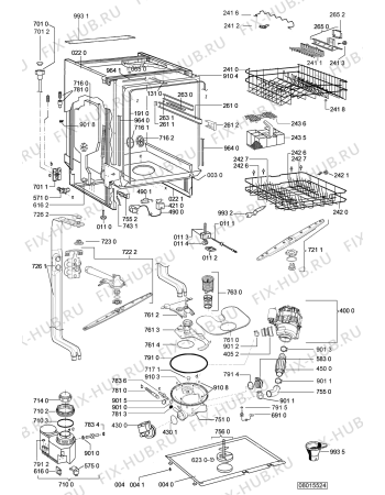 Схема №1 DWN 600 W с изображением Другое для электропосудомоечной машины Whirlpool 480181700303