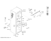 Схема №1 K5885X4GB с изображением Дверь морозильной камеры для холодильника Bosch 00713823