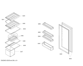 Схема №1 KSW20S00 с изображением Полка для бутылок для холодильной камеры Bosch 00668199