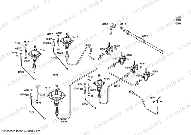 Схема №1 NGU4121LY с изображением Столешница для электропечи Bosch 00249793