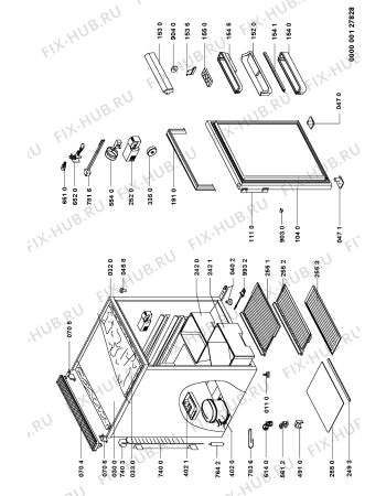 Схема №1 KRB 15 GH с изображением Дверка для холодильной камеры Whirlpool 481241618415