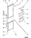 Схема №1 HBM11814V (F074421) с изображением Элемент корпуса для холодильника Indesit C00286194