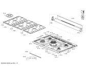 Схема №2 HSG738257I с изображением Рассекатель горелки для плиты (духовки) Bosch 12012303