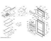 Схема №1 P1KNT4020B с изображением Дверь морозильной камеры для холодильной камеры Bosch 00710069