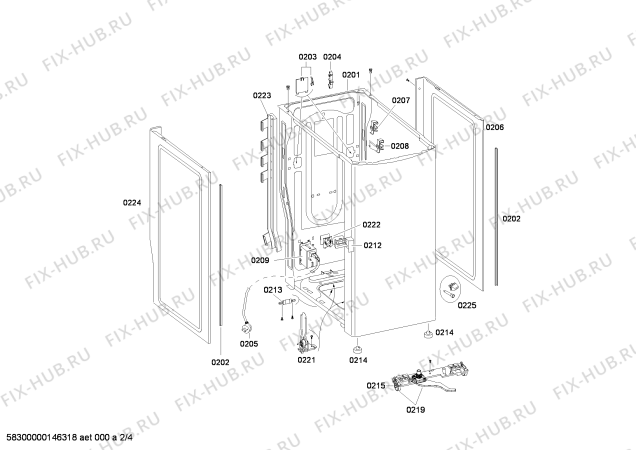 Схема №1 WOT20551FF с изображением Панель управления для стиралки Bosch 00645117