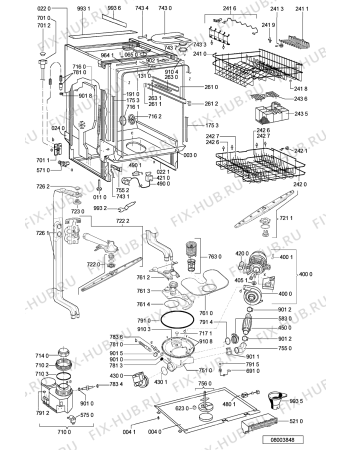 Схема №1 ADG 8340/1 IX с изображением Обшивка для посудомоечной машины Whirlpool 481245372571