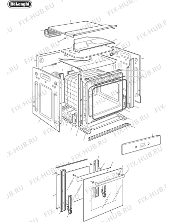 Схема №1 DE605MW с изображением Кабель для плиты (духовки) DELONGHI 1132094