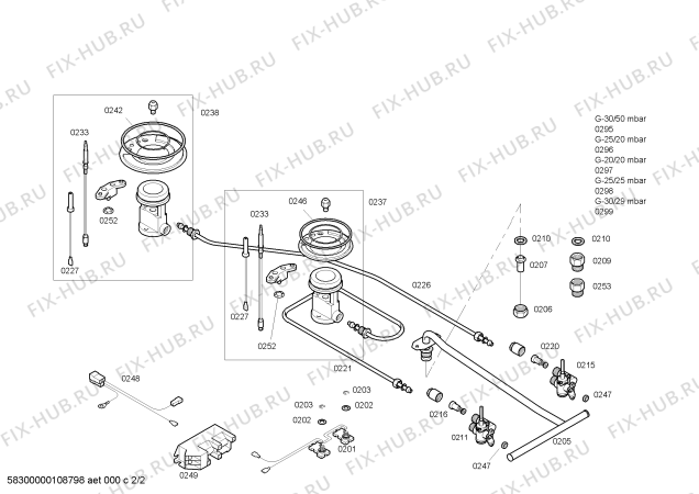 Схема №1 ER747501B с изображением Горелка для плиты (духовки) Siemens 00494644