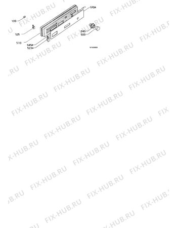 Взрыв-схема посудомоечной машины Kuppersbusch IG643.1J - Схема узла Command panel 037