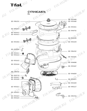 Схема №1 CY7018CA/87A с изображением Другое для мультиварки (пароварки) Seb SS-996201