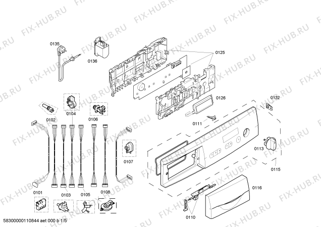 Схема №1 WFR160A Maxx Comfort WFR160A с изображением Панель управления для стиралки Bosch 00447326