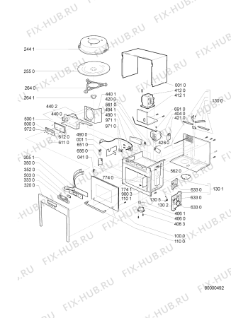 Схема №1 EMWD 3522 AL/UK с изображением Холдер для свч печи Whirlpool 481240478633